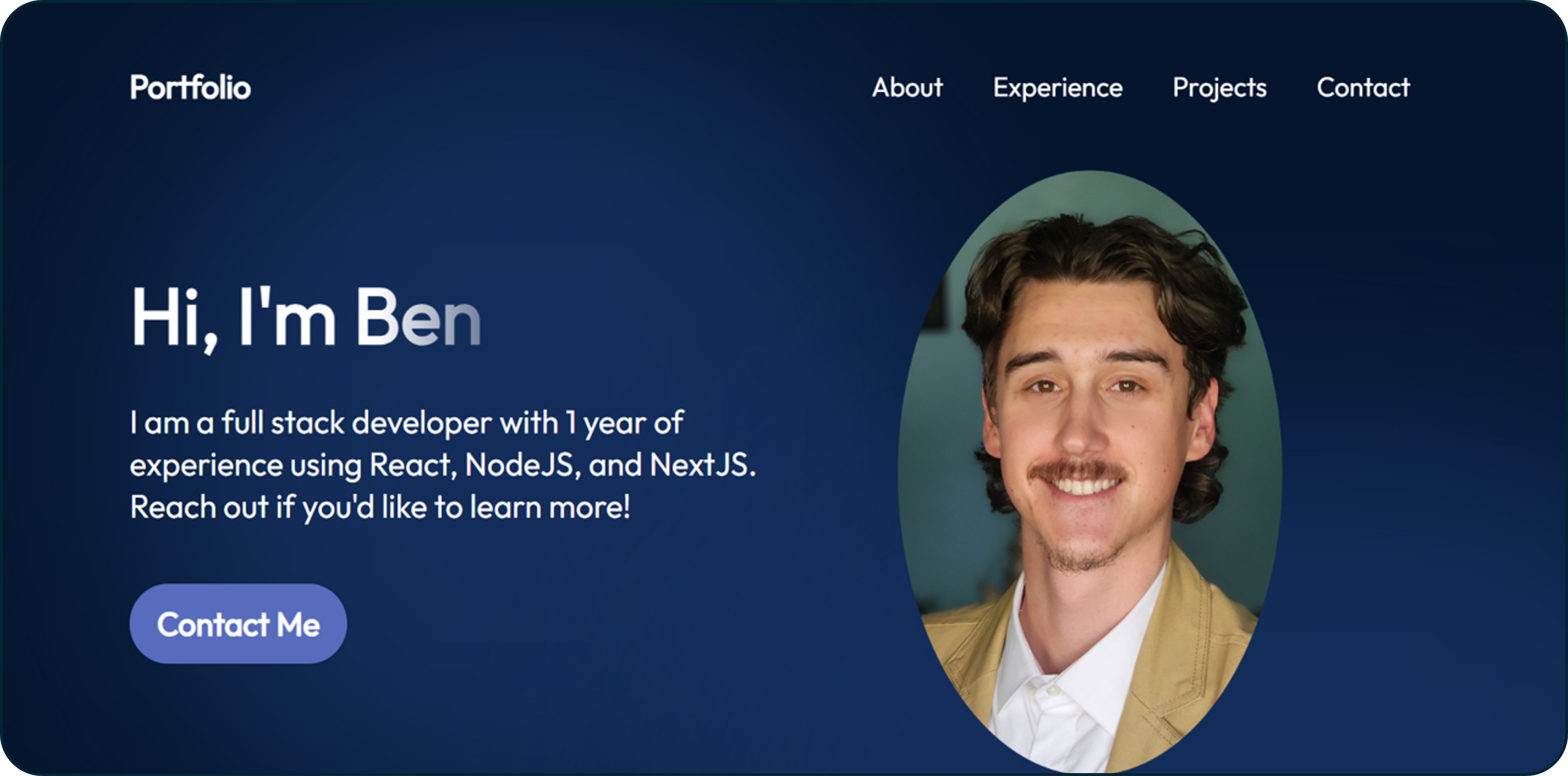 Image of This Portfolio Website